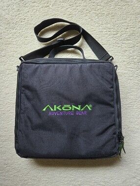 AKONA Adventure Gear Black Crossbody Shoulder Bag